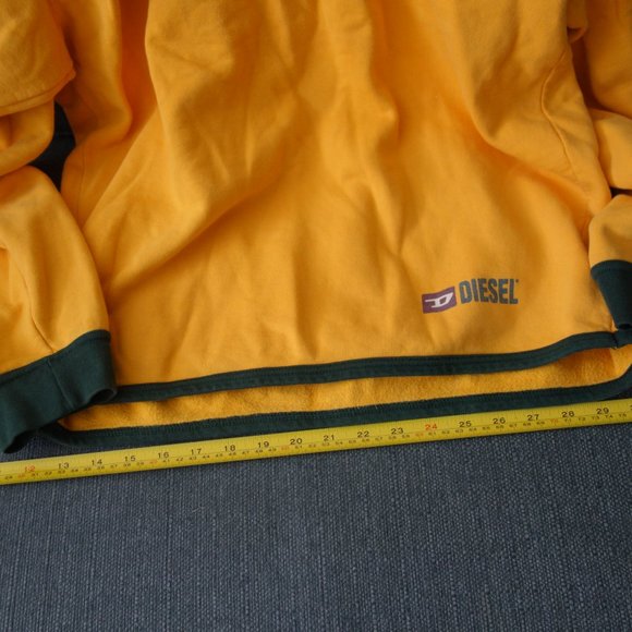 Diesel Orange & Green Made in Greece 100% Cotton Sweatshirt Size M - Picture 4 of 14